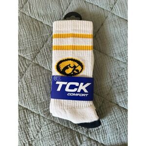 Iowa Hawkeyes Retro  Crew Socks‎ NWT TCK  Adult Medium College